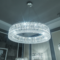 LED осветително тяло висящо ALESSO Cristal Silver еквивалент 400W