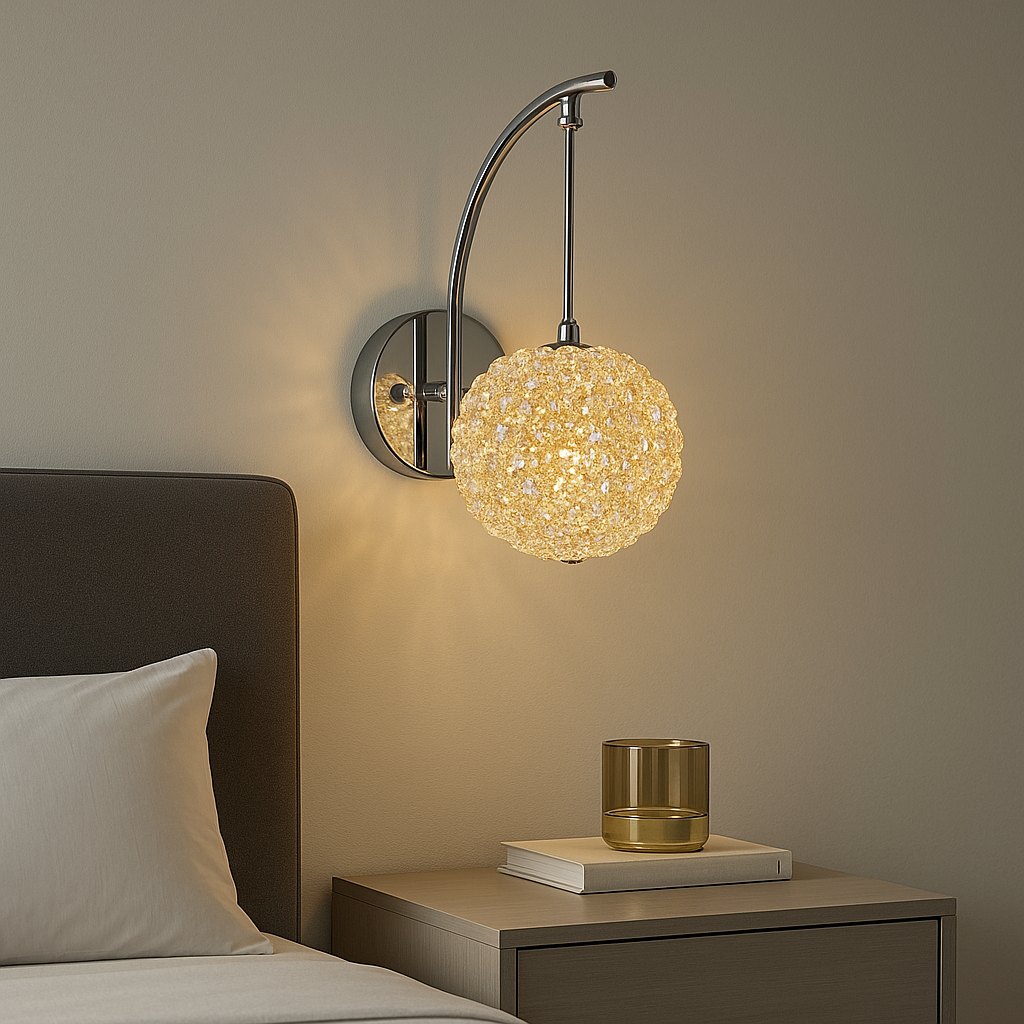 LED аплик MEZO Silver Cristal