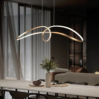 LED осветително тяло 108W висящо елипсовидно GOLD SMART