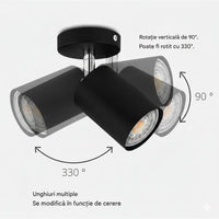 Регулируем спот черен 1xGU10