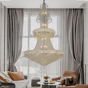 Полилей кристал LUXURY Chrome 158cm -P82403