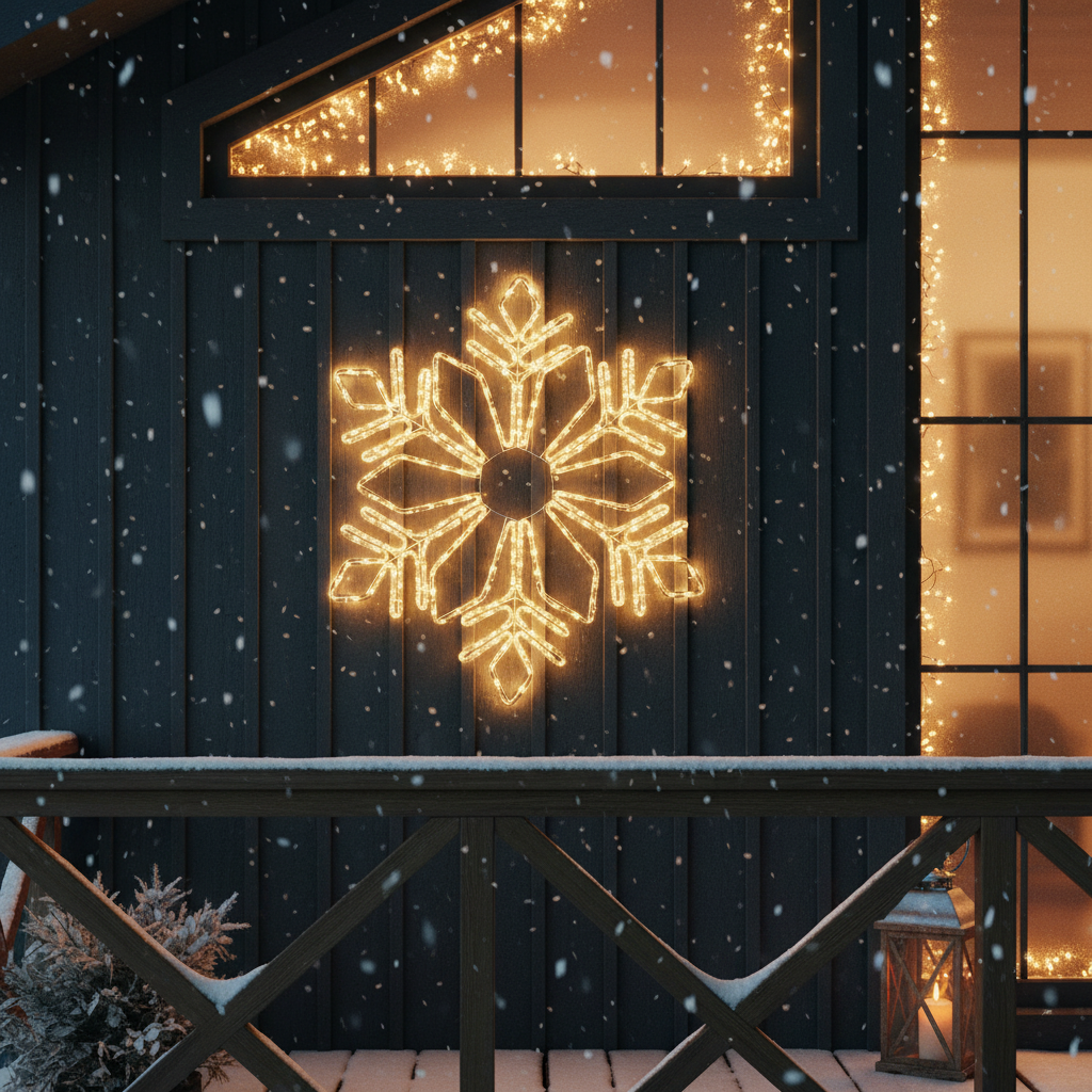 Декоративна LED Снежинка Starfell 60x60cm IP44