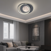 LED осветително тяло Double Circle Maxi-Moon Еквивалент 650W С дистанционно управление