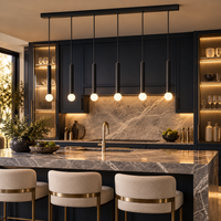 LED осветително тяло тип пендел LORETO Black еквивалент 400W