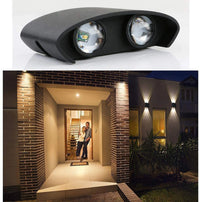 LED аплик 4W TRIO за външен монтаж Черен