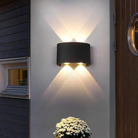 LED аплик 4W TRIO за външен монтаж Черен