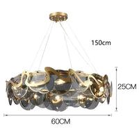 Полилей HARA Gold 8xE14 Ø60CM