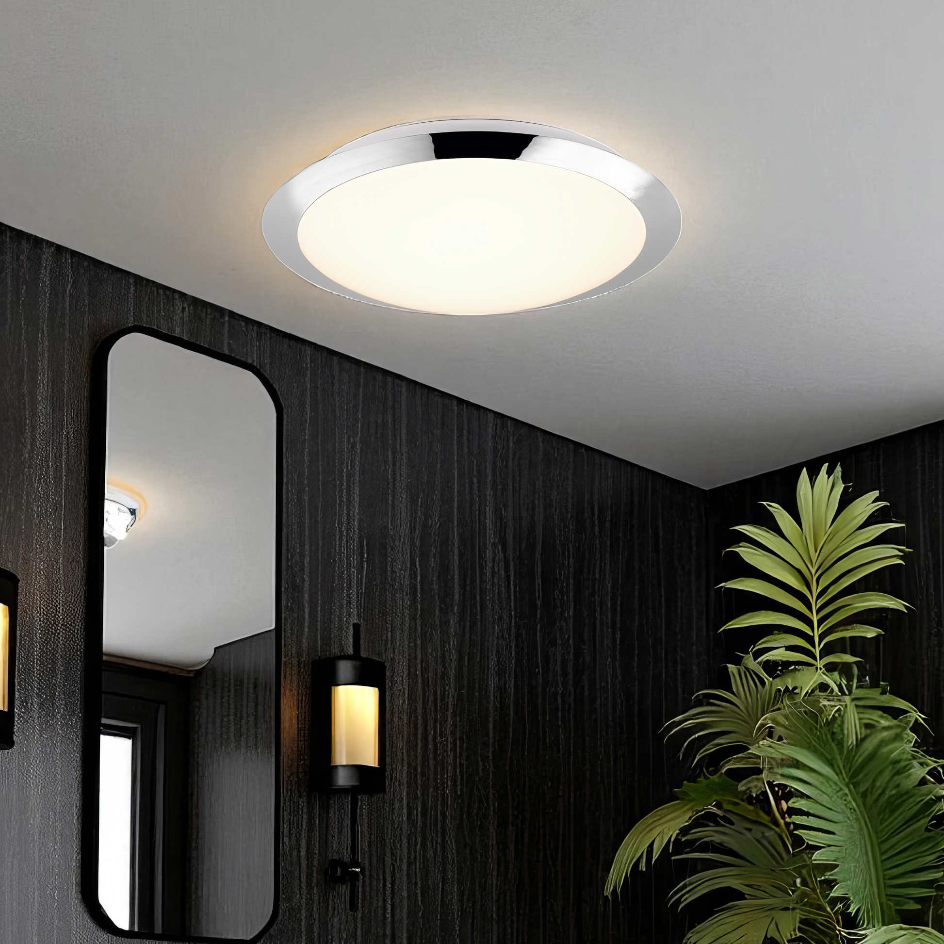 LED плафон за баня IP44 Umberto Хром 12W Еквивалент 100W