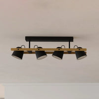 Осветително тяло HORNWOOD Black & Brown 100CM