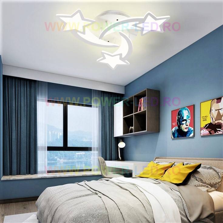 LED осветително тяло Mini STAR Design Еквивалент 300W с дистанционно управление
