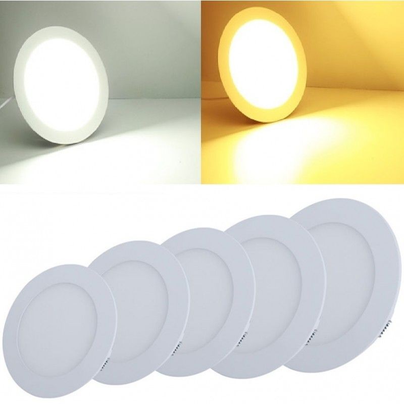 LED спот 6W Slim кръгъл бял / ⌀118mm / вграден
