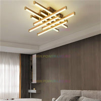 LED осветително тяло 160W 8 LINES Design Gold с дистанционно