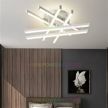 LED осветително тяло 120W 6 LINES Design Round Бяла SMART Еквивалент 500W