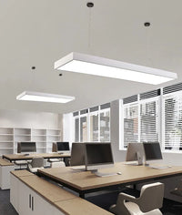LED панел 72W 117.5 x 28cm Бял За повърхностен монтаж/Окачен Еквивалент 400W