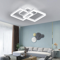 Осветително тяло LED TWO SQUARE SILVER Еквивалент 600W Дистанционно управление