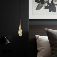 Пендел LED Luxury Crystal Golden Drops