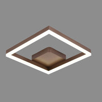 LED осветително тяло 80W ONE SQUARE Design кафяво с дистанционно