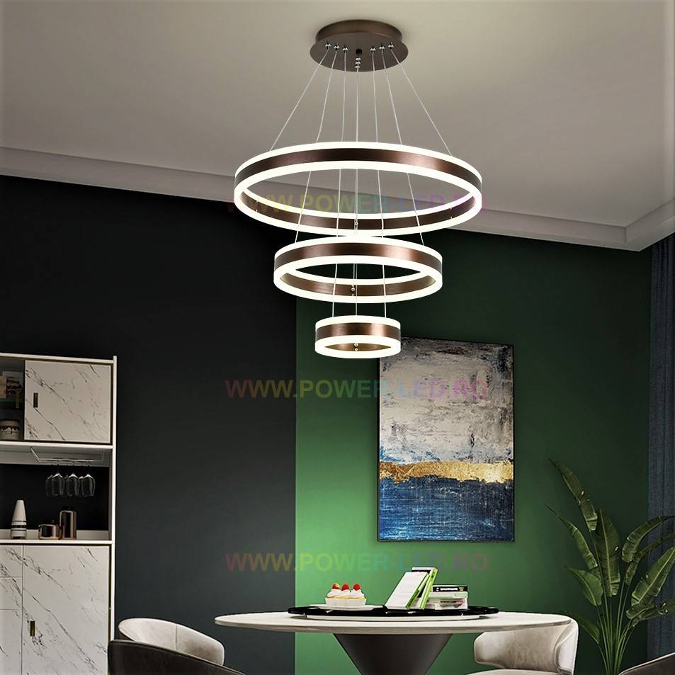 LED осветително тяло 308W KING Wenge 3 сегмента с дистанционно