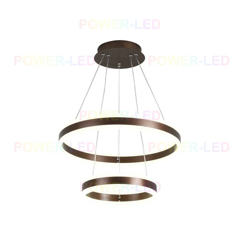 LED осветително тяло 204W KING Wenge 2 сегмента с дистанционно