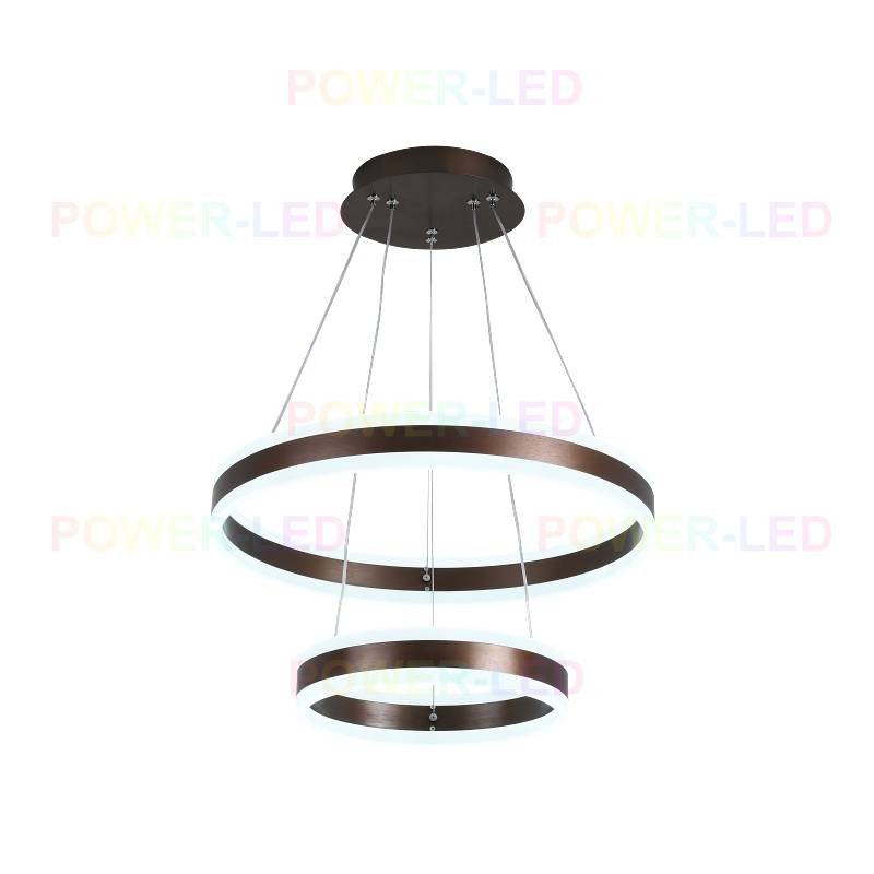 LED осветително тяло 204W KING Wenge 2 сегмента с дистанционно