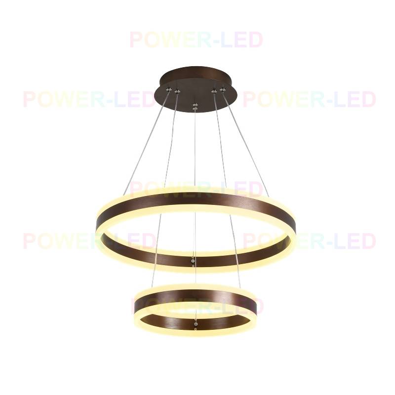 LED осветително тяло 204W KING Wenge 2 сегмента с дистанционно