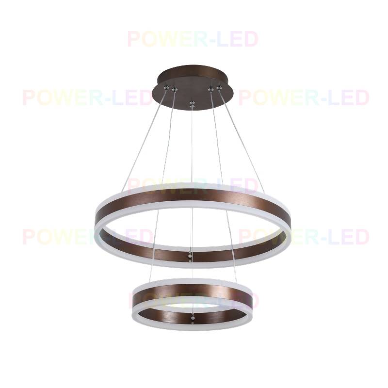 LED осветително тяло 204W KING Wenge 2 сегмента с дистанционно