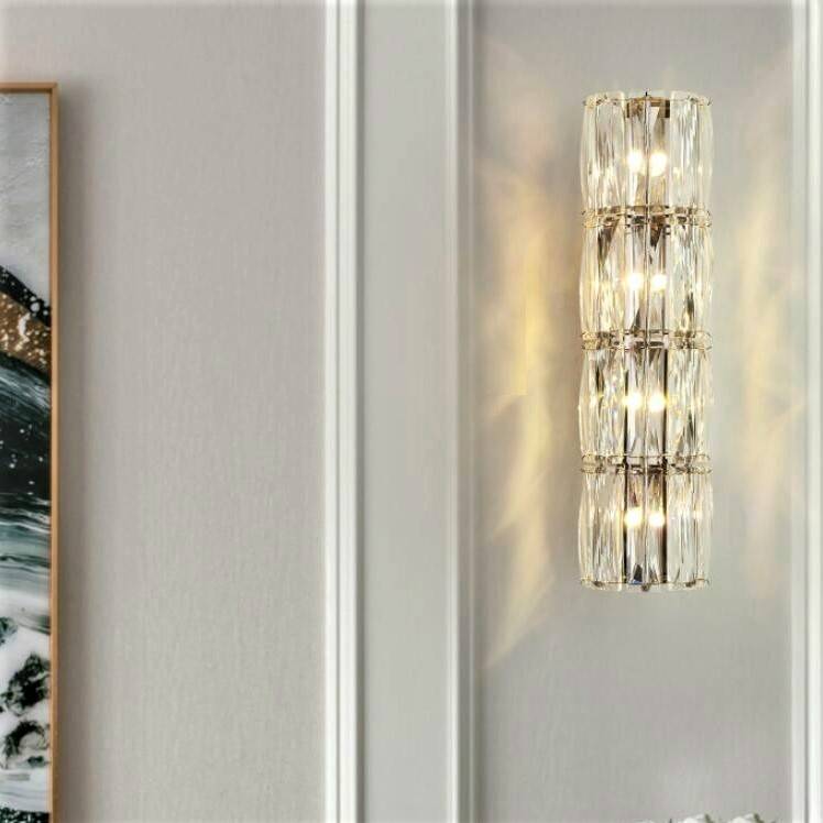 LED аплик 40W Кристал Цилиндър 40cm