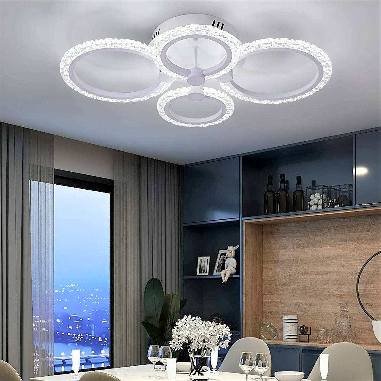 LED осветително тяло 2+2 CIRCLE Bubble Еквивалент 400W Дистанционно управление