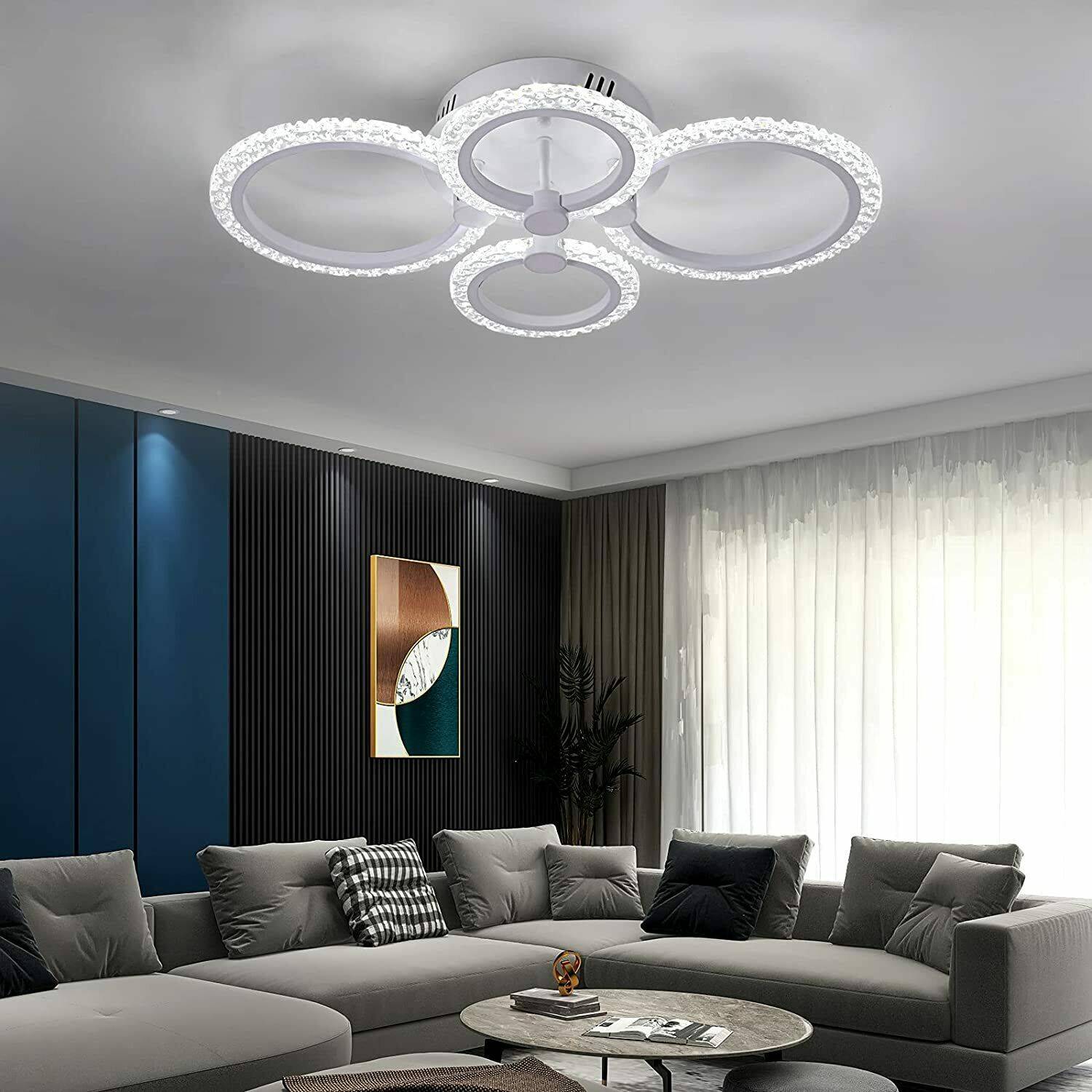 LED осветително тяло 2+2 CIRCLE Bubble Еквивалент 400W Дистанционно управление