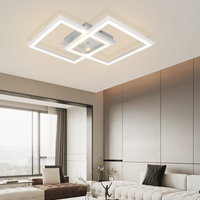 Осветително тяло LED TWO SQUARE SILVER Еквивалент 600W Дистанционно управление