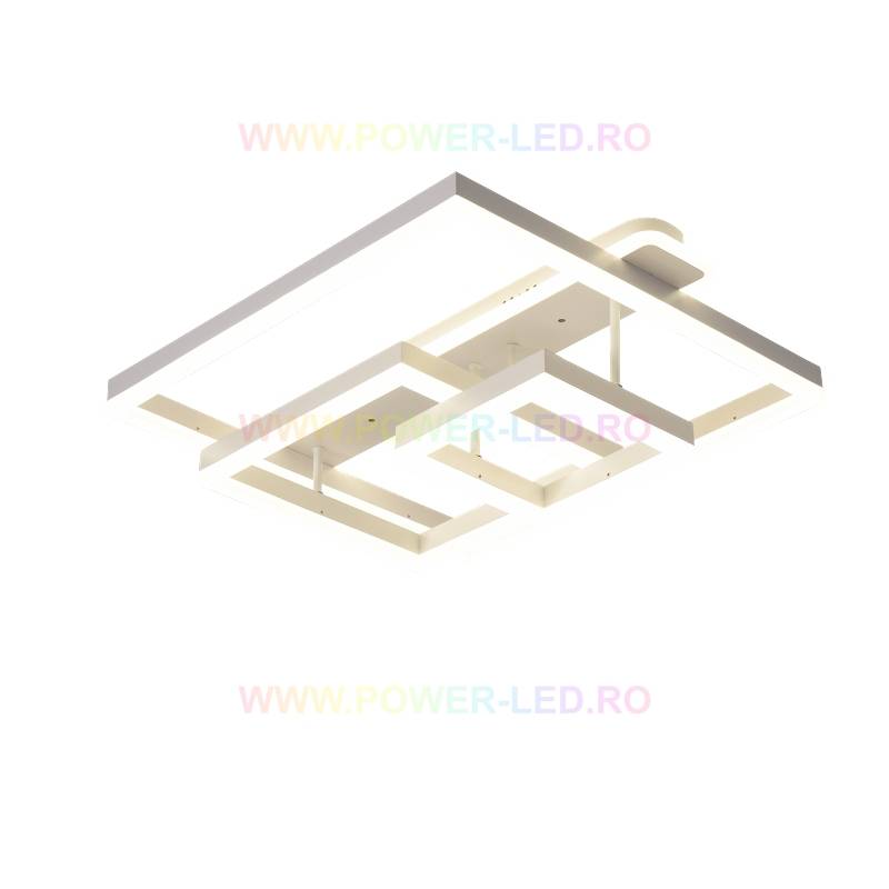 LED осветително тяло 214W BRUNOS SQUARES Бяло Дистанционно