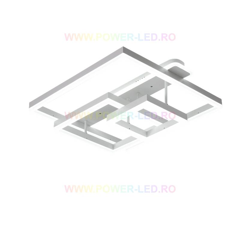 LED осветително тяло 214W BRUNOS SQUARES Бяло Дистанционно