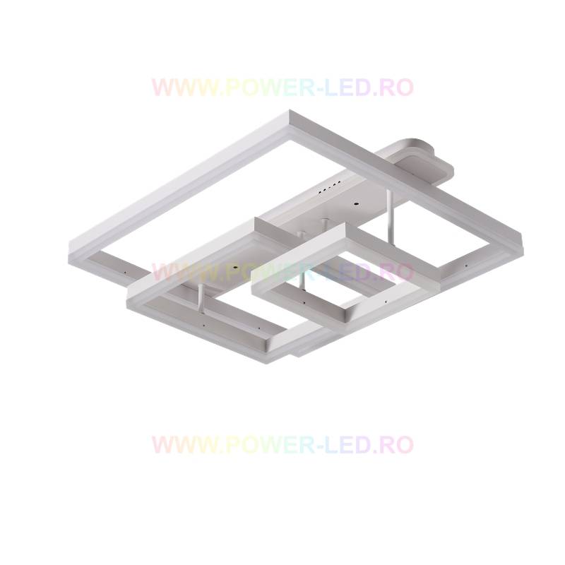 LED осветително тяло 214W BRUNOS SQUARES Бяло Дистанционно