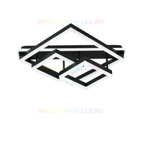 LED осветително тяло ALLIS SQUARES Black Еквивалент 800W С дистанционно