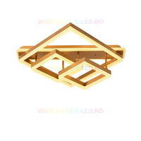 LED осветително тяло ALLIS SQUARES Gold Еквивалент 800W Дистанционно управление