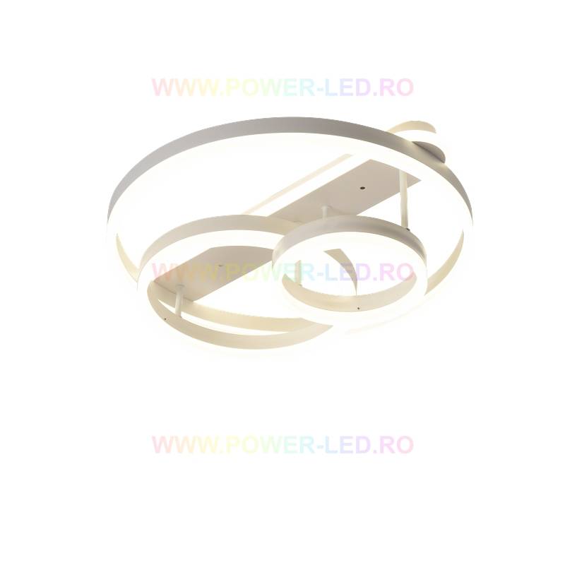 LED осветително тяло 174W BRUNOS RINGS Бяло с дистанционно