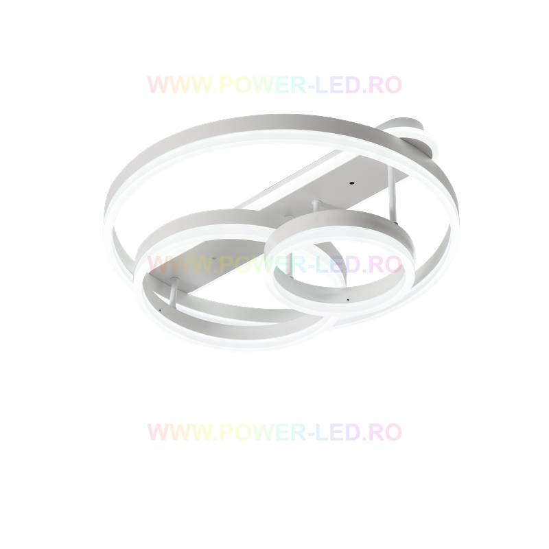 LED осветително тяло 174W BRUNOS RINGS Бяло с дистанционно