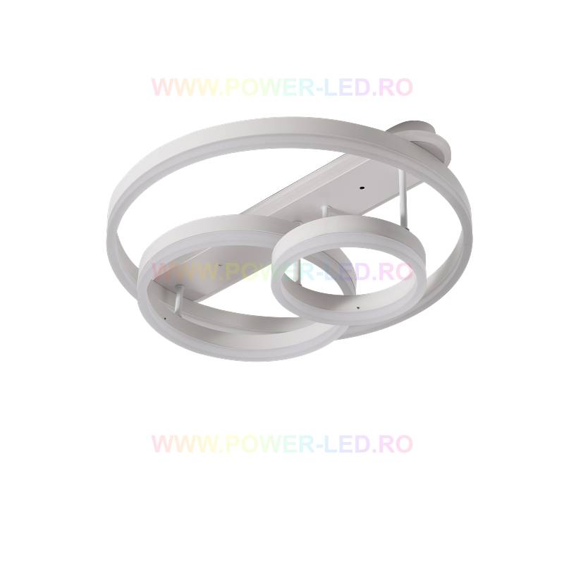 LED осветително тяло 174W BRUNOS RINGS Бяло с дистанционно
