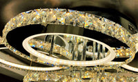 LED осветително тяло 120W Кристал 3 CIRCLE дизайн с дистанционно