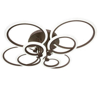 LED осветително тяло 228W 4+4 CIRCLE GIGANT Design Brown с дистанционно