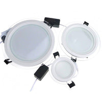 LED спот 6W Кръгъл Мат Стъклен Ринг / ⌀96mm / Вграден