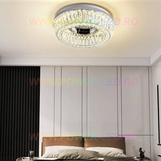 LED осветително тяло 200W LORA MAXI CRISTAL с дистанционно