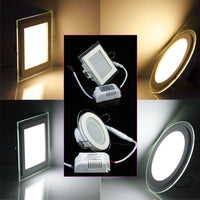 LED спот 6W Кръгъл Мат Стъклен Ринг / ⌀96mm / Вграден