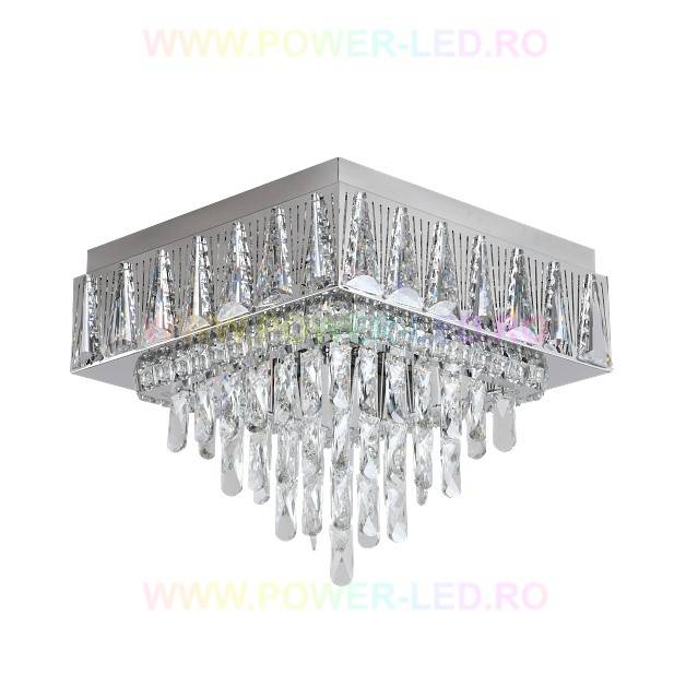 LED осветително тяло 120W ELEGANCE SQUARE Maxi Cristal с дистанционно