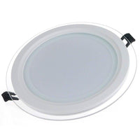 LED спот 12W Кръгъл Мат Стъклен Ринг / ⌀160mm / Вграден