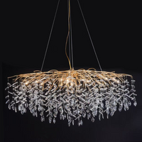 Кристален полилей LUXURY 120x45cm Golden Klara
