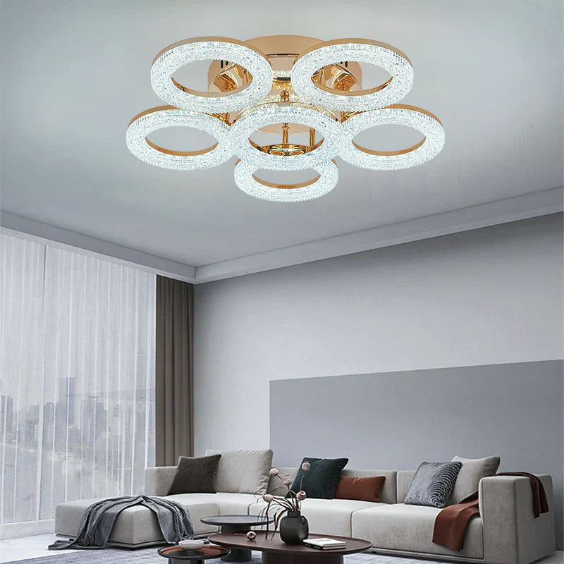 LED осветително тяло Golden CIRCLE 5+1 Еквивалент 800W Дистанционно