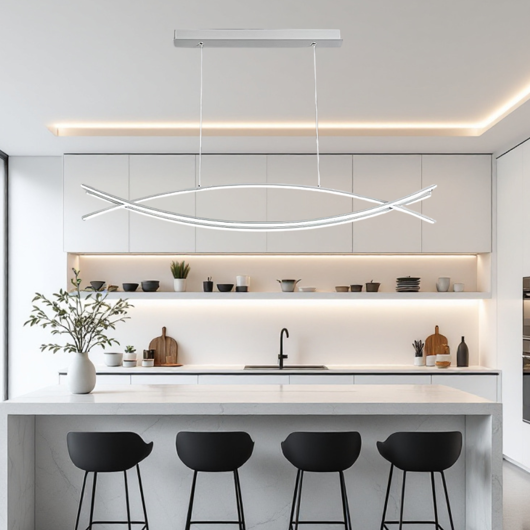 LED осветително тяло висящо 80W OFFICE WHITE с дистанционно, еквивалент 500W