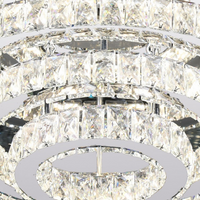 LED осветително тяло Cristal Exquisite Round Еквивалент 800W с дистанционно
