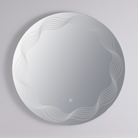 Oglinda LED Rotunda 60cm 3 Lumini Dezaburire si Touch E26S/60x60 FRAMELESS / 60CM LED MIRROR